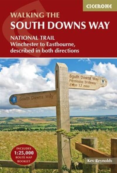 Cover for Kev Reynolds · The South Downs Way: Winchester to Eastbourne, described in both directions (Paperback Bog) [4 Revised edition] (2021)
