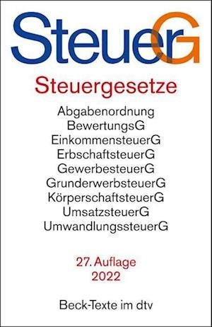 Cover for Dtv Verlagsgesellschaft · Steuergesetze (Paperback Bog) (2022)