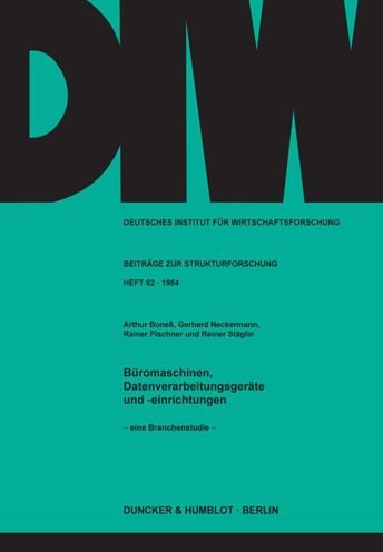 Cover for Boneß · Büromaschinen, Datenverarbeitungs (Bok) (1985)
