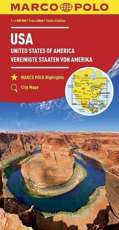 USA Marco Polo Map - Marco Polo Maps - Marco Polo - Livros - MAIRDUMONT GmbH & Co. KG - 9783829739405 - 30 de janeiro de 2023