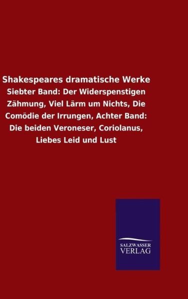 Cover for Shakespeare · Shakespeares dramatische Werke (Hardcover Book) (2015)