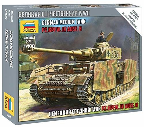 Cover for Zvezda · 1:100 Panzer Iv Ausf.h German Tank Wwii (Legetøj)