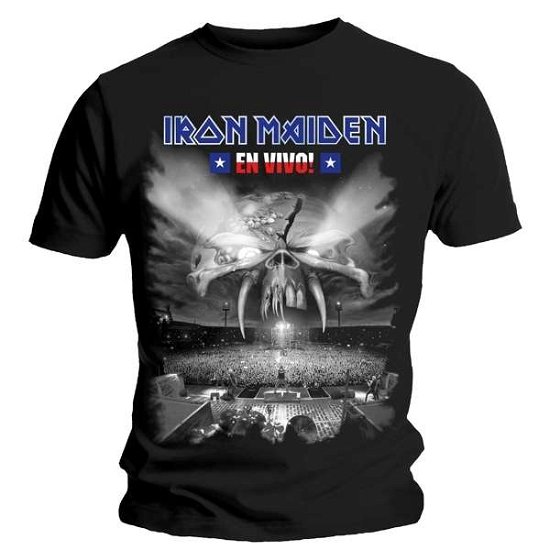 Cover for Iron Maiden · En Vivo Colour Logo (T-shirt Größe L) (MERCH) (2012)