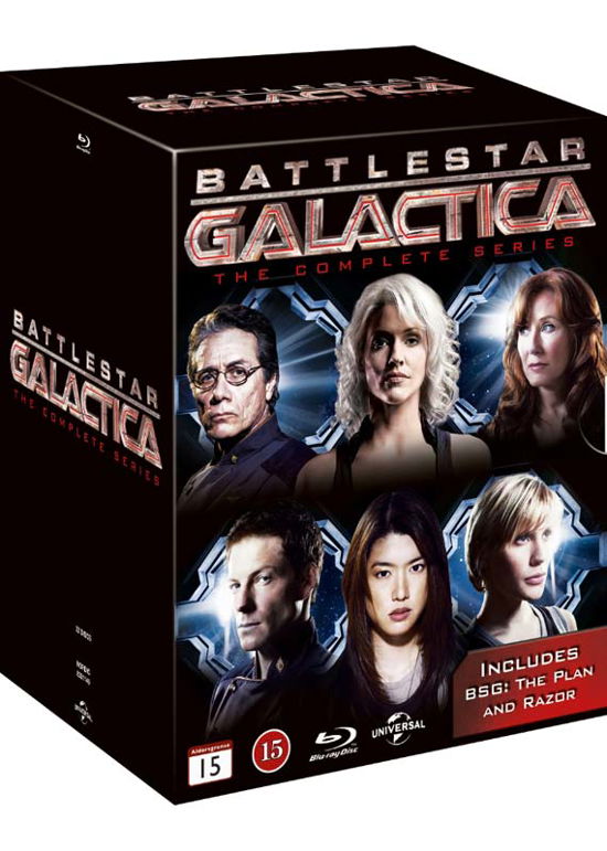 Cover for Battlestar Galactica Complete · Season 1-4 (Blu-ray) (2017)