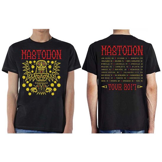 Mastodon Unisex T-Shirt: Tribal Demon Autumn 2017 (Ex-Tour) - Mastodon - Fanituote -  - 5056170633406 - 