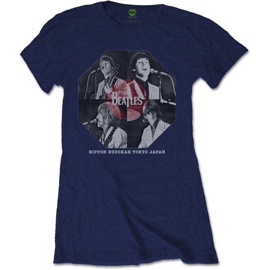 The Beatles Ladies T-Shirt: Budokan Octagon - The Beatles - Produtos -  - 5056170659406 - 