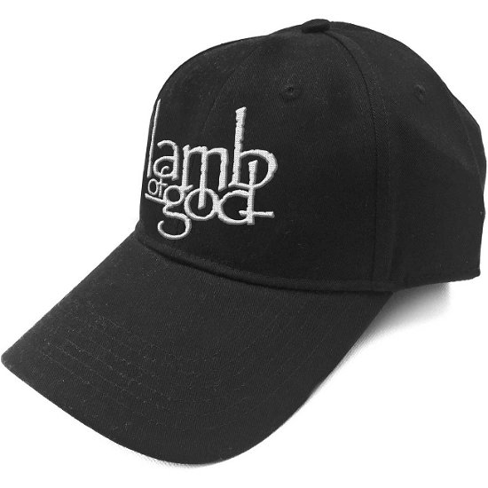 Cover for Lamb Of God · Lamb Of God Unisex Baseball Cap: Logo (Kläder) [Black - Unisex edition]