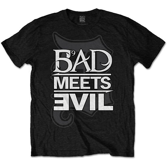 Cover for Bad Meets Evil · Bad Meets Evil Unisex T-Shirt: Logo (T-shirt) [size S] [Black - Unisex edition]