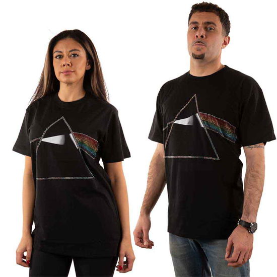 Pink Floyd Unisex T-Shirt: Dark Side of the Moon (Embellished) - Pink Floyd - Koopwaar -  - 5056561022406 - 