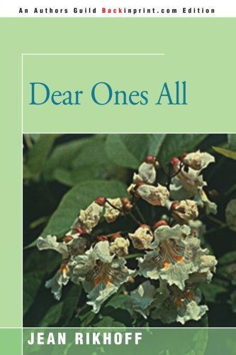 Cover for Jean Rikhoff · Dear Ones All (Paperback Book) (2001)