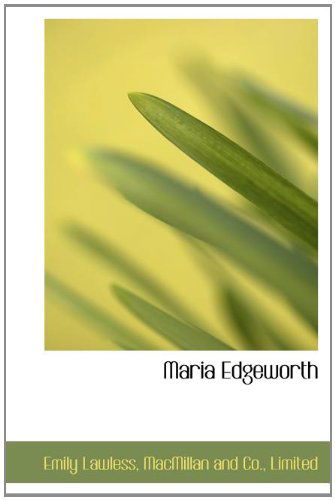 Cover for Emily Lawless · Maria Edgeworth (Hardcover Book) (2010)