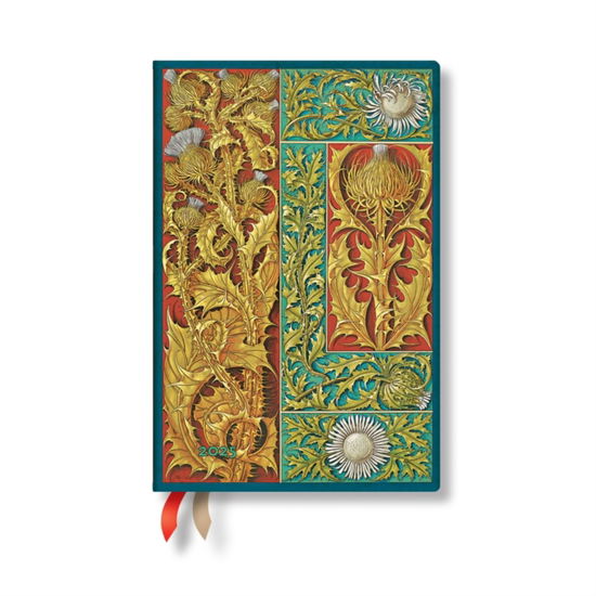 Cover for Paperblanks · Wild Thistle (Vox Botanica) Mini 12-month Day-at-a-time Hardback Dayplanner 2025 (Elastic Band Closure) - Vox Botanica (Inbunden Bok) (2024)