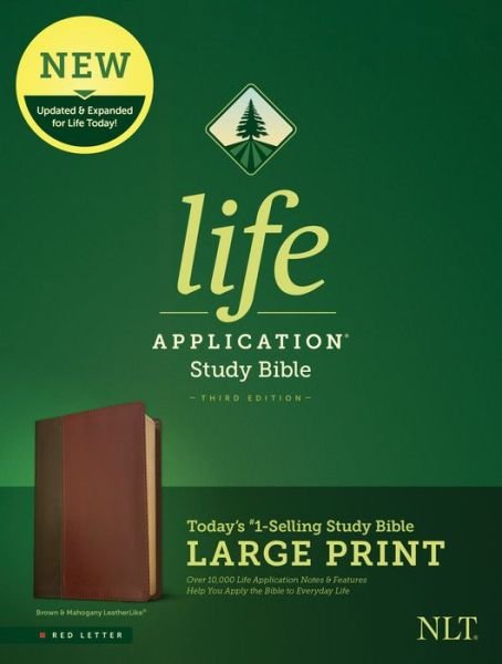 Cover for Tyndale · NLT Life Application Study Bible, Third Edition, Large Print (Lederbuch) (2020)