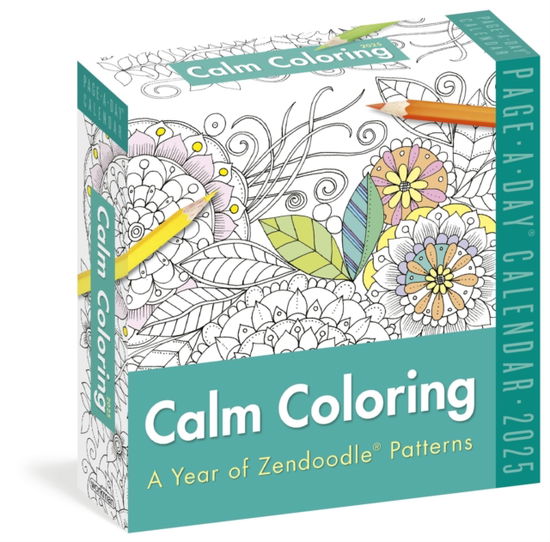 Cover for Workman Calendars · Calm Coloring Page-A-Day® Calendar 2025: A Year of Zendoodle® Patterns (Kalender) (2024)