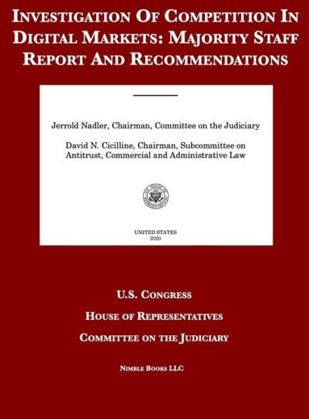 Cover for United States Congress · Investigation Of Competition In Digital Markets (Gebundenes Buch) (2020)