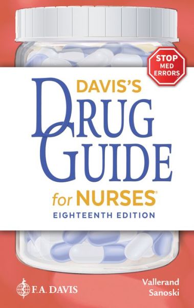 Cover for April Hazard Vallerand · Davis's Drug Guide for Nurses (Paperback Book) [18 Revised edition] (2022)