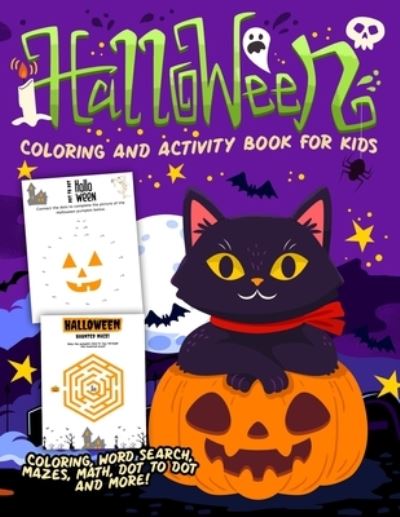 Cover for Harper Hall · Halloween Coloring and Activity Book (Paperback Book) (2020)