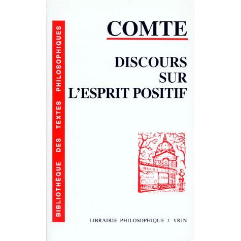 Cover for Auguste Comte · Discours Sur L'esprit Positif (Bibliotheque Des Textes Philosophiques) (French Edition) (Paperback Book) [French, Nouv. Ed edition] (2020)