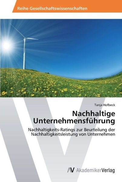 Cover for Hofbeck · Nachhaltige Unternehmensführung (Bok) (2013)