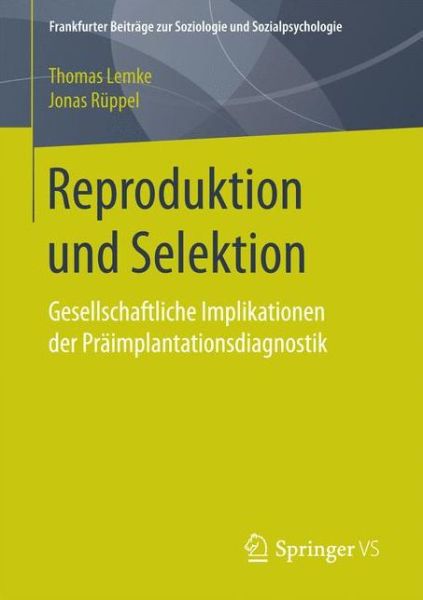 Cover for Lemke · Reproduktion und Selektion (Book) (2017)