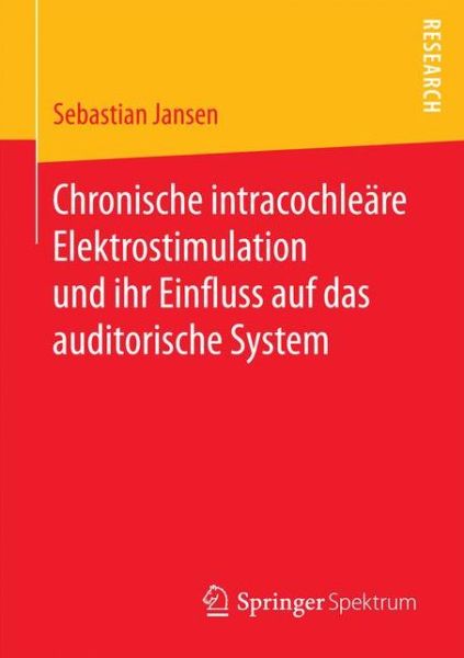 Cover for Jansen · Chronische intracochleäre Elektr (Book) (2017)