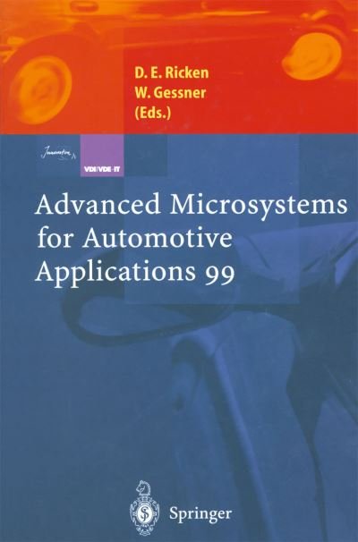 Cover for Detlef E Ricken · Advanced Microsystems for Automotive Applications 99 - Vdi-buch (Pocketbok) [Softcover Reprint of the Original 1st Ed. 1999 edition] (2013)