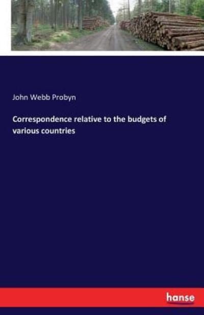 Cover for Probyn · Correspondence relative to the b (Bog) (2016)