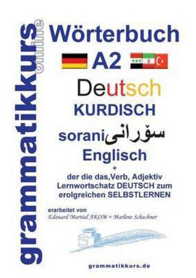 Cover for Schachner · Wörterbuch Deutsch - Kurdisch (Book) (2016)