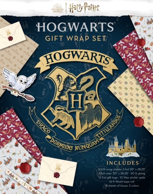 Harry Potter: Hogwarts Gift Wrap Stationery Set - Harry Potter - Insights - Bøger - Insight Editions - 9798886636406 - 24. september 2024