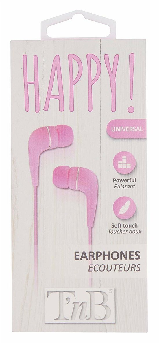 Cover for TnB SA France · Happy 2 - in-ear Stereo Earphones, pink (Toys)