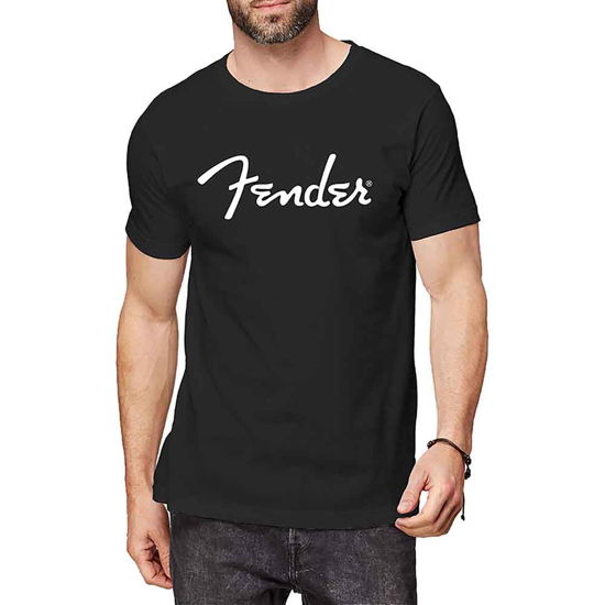 Cover for Fender · Fender Unisex T-Shirt: Classic Logo (Black) (T-shirt) [size S] [Black - Unisex edition] (2018)