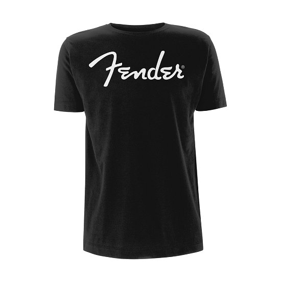 Cover for Fender · Classic Logo (T-shirt) [size S] [Black - Unisex edition] (2018)
