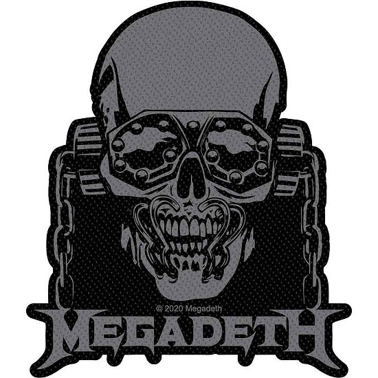 Megadeth Standard Woven Patch: Vic Rattlehead Cut Out - Megadeth - Mercancía -  - 5056365708407 - 