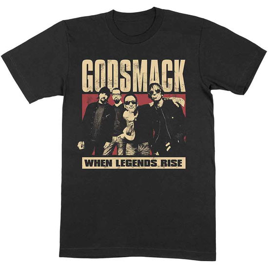 Cover for Godsmack · Godsmack Unisex T-Shirt: Legends Photo (Black) (T-shirt) [size S] [Black - Unisex edition] (2023)