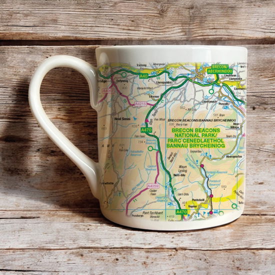 Cover for OS Map Bone China Mug - Brecon Beacons National Park (MERCH) (2025)