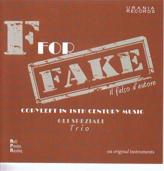 Cover for J.c. Bach · F for Fake (CD) (2018)