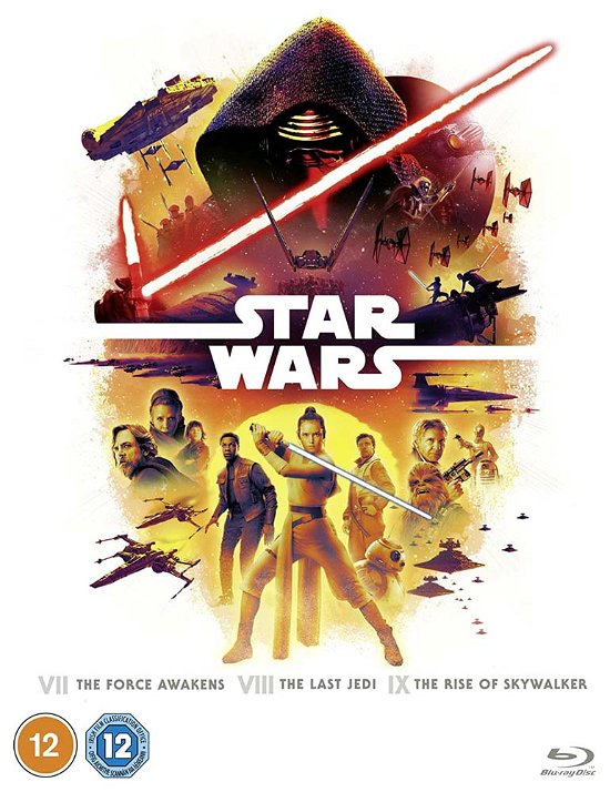 Cover for J.J. Abrams · Star Wars Trilogy - The Force Awakens / The Last Jedi / The Rise Of Skywalker (Blu-ray) (2022)