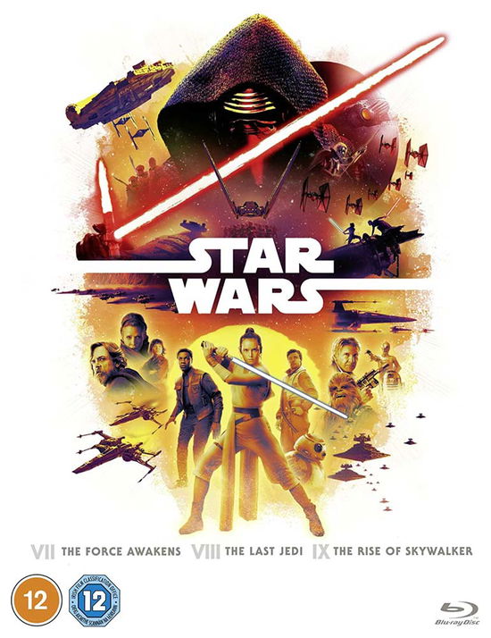 Cover for J.J. Abrams · Star Wars Trilogy - The Force Awakens / The Last Jedi / The Rise Of Skywalker (Blu-Ray) (2022)