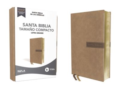 Cover for Vida · Nbla Santa Biblia, Letra Grande, Tamano Compacto, Leathersoft, Beige, Edicion Letra Roja (Leather Book) (2021)