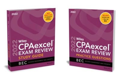 Cover for Wiley · Wiley's CPA 2022 Study Guide + Question Pack - Business Environment and Concepts (Pocketbok) (2021)