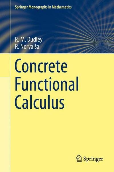 Concrete Functional Calculus - Springer Monographs in Mathematics - R. M. Dudley - Livros - Springer-Verlag New York Inc. - 9781461427407 - 27 de dezembro de 2012