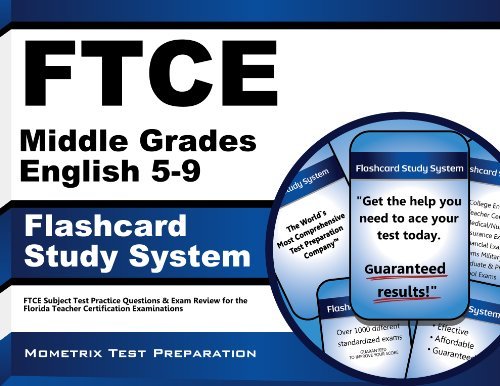 Cover for Ftce Exam Secrets Test Prep Team · Ftce Middle Grades English 5-9 Flashcard Study System: Ftce Test Practice Questions &amp; Exam Review for the Florida Teacher Certification Examinations (Cards) (Taschenbuch) [Flc Crds edition] (2023)