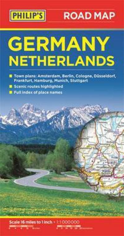 Cover for Philip's Maps · Philip's Germany and Netherlands Road Map - Philip's Sheet Maps (Pocketbok) (2017)