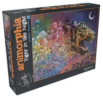 Cover for Kerby Rosanes · Animorphia: Tiger in the Night: 1000 Piece Jigsaw Puzzle (SPIEL) (2020)
