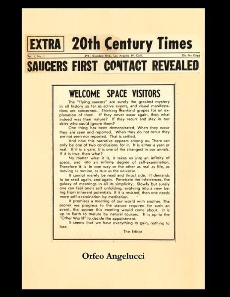Cover for Orfeo Angelucci · SAUCERS FIRST CONTACTED REVEALED 20Th Century Times (Book) (2022)