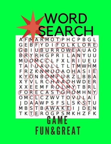 Cover for Gala Goossen · Word Search Game Fun &amp; Great (Paperback Book) (2017)
