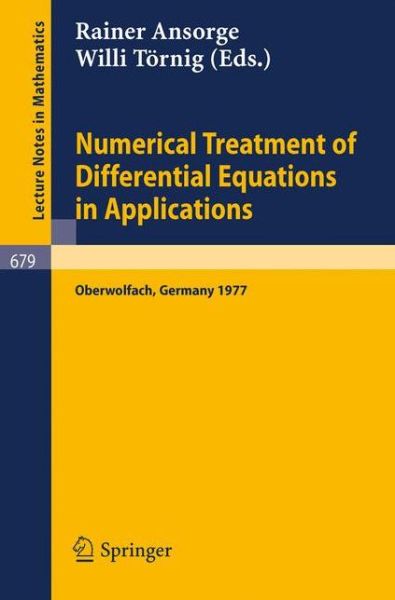 Cover for R Ansorge · Numerical Treatment of Differential Equations in Applications - Lecture Notes in Mathematics (Paperback Book) (1978)