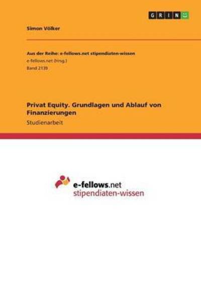 Cover for Völker · Privat Equity. Grundlagen und Ab (Book)