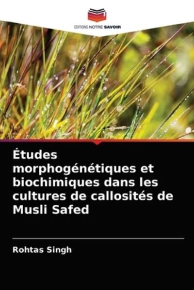 Cover for Singh · Études morphogénétiques et biochi (N/A) (2021)