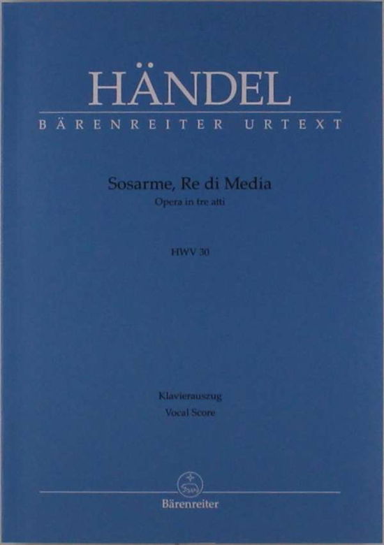 Sosarme, Re di Media.Klavieraus. - Handel - Andere -  - 9790006558407 - 